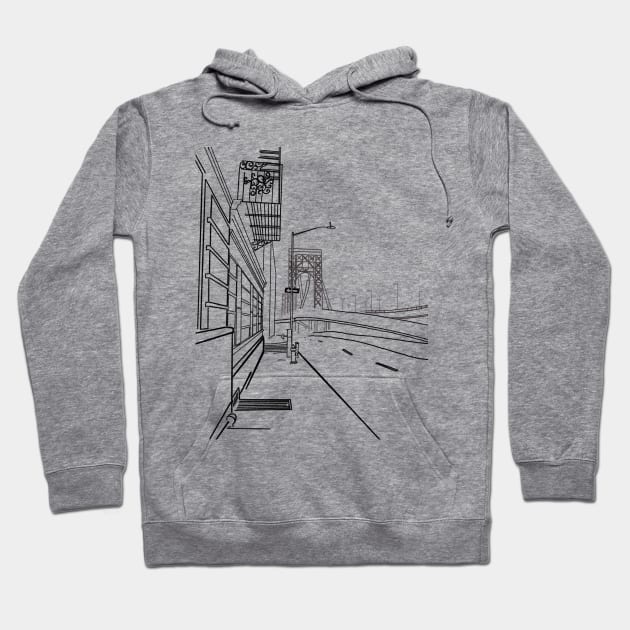 George Washington Bridge Hoodie by maccm